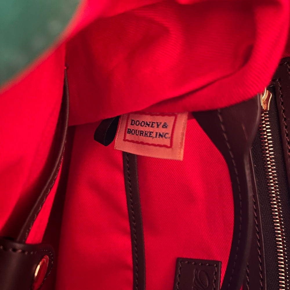 Dooney & Bourke Large Ostrich Florentine Satchel NWOT - Picture 9 of 14